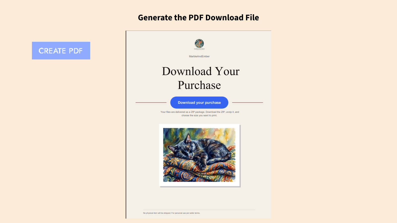 Generate PDF download file